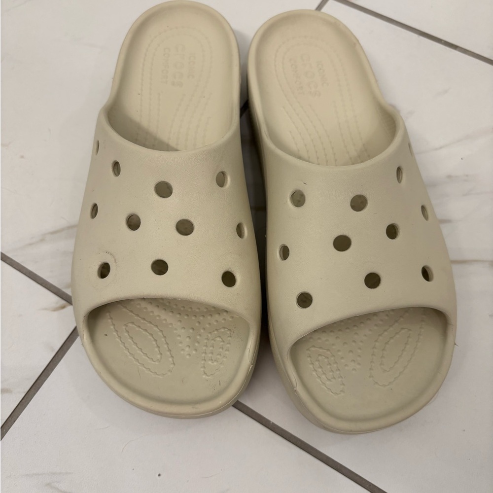 CROCS Platform Slide Sandals
